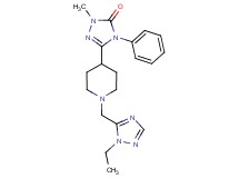 5-{1-[(1-ethyl-1H-1,2,4-triazol-5-yl)methyl]piperidin-4-yl}-2-methyl-4-phenyl-2,4-dihydro-3H-1,2,4-triazol-3-one