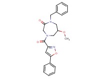 1-benzyl-6-methoxy-4-[(5-phenyl-3-isoxazolyl)carbonyl]-1,4-diazepan-2-one