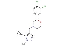 4-[(5-cyclopropyl-1-methyl-1H-pyrazol-4-yl)methyl]-2-(3,4-dichlorophenyl)morpholine