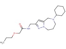 N-[(5-cyclohexyl-5,6,7,8-tetrahydro-4H-pyrazolo[1,5-a][1,4]diazepin-2-yl)methyl]-2-propoxyacetamide