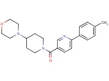 4-(1-{[6-(4-methylphenyl)pyridin-3-yl]carbonyl}piperidin-4-yl)morpholine