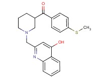 {1-[(4-hydroxy-2-quinolinyl)methyl]-3-piperidinyl}[4-(methylthio)phenyl]methanone
