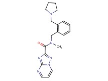 N-methyl-N-[2-(pyrrolidin-1-ylmethyl)benzyl][1,2,4]triazolo[1,5-a]pyrimidine-2-carboxamide