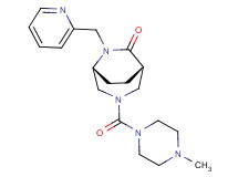 (1S*,5R*)-3-[(4-methyl-1-piperazinyl)carbonyl]-6-(2-pyridinylmethyl)-3,6-diazabicyclo[3.2.2]nonan-7-one