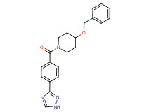 4-(benzyloxy)-1-[4-(1H-1,2,4-triazol-3-yl)benzoyl]piperidine