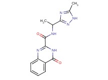 N-[1-(5-methyl-1H-1,2,4-triazol-3-yl)ethyl]-4-oxo-3,4-dihydroquinazoline-2-carboxamide