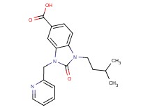 1-(3-methylbutyl)-2-oxo-3-(pyridin-2-ylmethyl)-2,3-dihydro-1H-benzimidazole-5-carboxylic acid