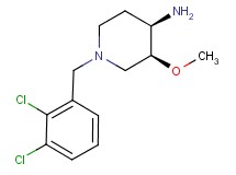 (3S*,4R*)-1-(2,3-dichlorobenzyl)-3-methoxypiperidin-4-amine