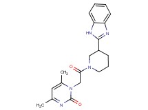 1-{2-[3-(1H-benzimidazol-2-yl)-1-piperidinyl]-2-oxoethyl}-4,6-dimethyl-2(1H)-pyrimidinone