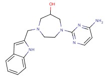 1-(4-aminopyrimidin-2-yl)-4-(1H-indol-2-ylmethyl)-1,4-diazepan-6-ol