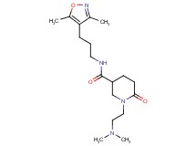 1-[2-(dimethylamino)ethyl]-N-[3-(3,5-dimethyl-4-isoxazolyl)propyl]-6-oxo-3-piperidinecarboxamide
