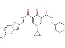 N-(cyclohexylmethyl)-1-cyclopropyl-N'-[(6-methylimidazo[1,2-a]pyridin-2-yl)methyl]-4-oxo-1,4-dihydro-3,5-pyridinedicarboxamide