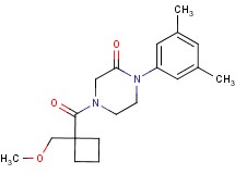 1-(3,5-dimethylphenyl)-4-{[1-(methoxymethyl)cyclobutyl]carbonyl}-2-piperazinone