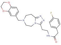 N-{2-[7-(2,3-dihydro-1,4-benzodioxin-6-ylmethyl)-6,7,8,9-tetrahydro-5H-[1,2,4]triazolo[4,3-d][1,4]diazepin-3-yl]ethyl}-2-(4-fluorophenyl)acetamide