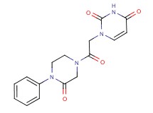 1-[2-oxo-2-(3-oxo-4-phenyl-1-piperazinyl)ethyl]-2,4(1H,3H)-pyrimidinedione