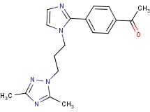 1-(4-{1-[3-(3,5-dimethyl-1H-1,2,4-triazol-1-yl)propyl]-1H-imidazol-2-yl}phenyl)ethanone