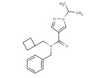 N-benzyl-N-(cyclobutylmethyl)-1-isopropyl-1H-pyrazole-4-carboxamide