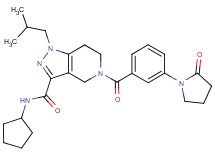 N-cyclopentyl-1-isobutyl-5-[3-(2-oxo-1-pyrrolidinyl)benzoyl]-4,5,6,7-tetrahydro-1H-pyrazolo[4,3-c]pyridine-3-carboxamide