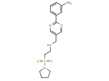 N-{[2-(3-methylphenyl)pyrimidin-5-yl]methyl}-2-(pyrrolidin-1-ylsulfonyl)ethanamine