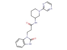 3-(2-oxo-2,3-dihydro-1H-benzimidazol-1-yl)-N-(1-pyrazin-2-ylpiperidin-3-yl)propanamide