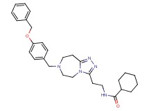 N-(2-{7-[4-(benzyloxy)benzyl]-6,7,8,9-tetrahydro-5H-[1,2,4]triazolo[4,3-d][1,4]diazepin-3-yl}ethyl)cyclohexanecarboxamide