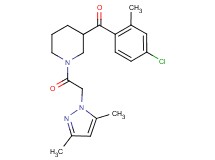 (4-chloro-2-methylphenyl){1-[(3,5-dimethyl-1H-pyrazol-1-yl)acetyl]-3-piperidinyl}methanone