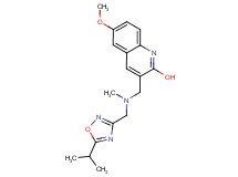 3-{[[(5-isopropyl-1,2,4-oxadiazol-3-yl)methyl](methyl)amino]methyl}-6-methoxy-2-quinolinol