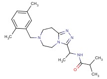 N-{1-[7-(2,5-dimethylbenzyl)-6,7,8,9-tetrahydro-5H-[1,2,4]triazolo[4,3-d][1,4]diazepin-3-yl]ethyl}-2-methylpropanamide