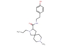 N-[2-(4-hydroxyphenyl)ethyl]-8-methyl-2-propyl-2,8-diazaspiro[4.5]decane-3-carboxamide