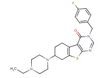 7-(4-ethyl-1-piperazinyl)-3-(4-fluorobenzyl)-5,6,7,8-tetrahydro[1]benzothieno[2,3-d]pyrimidin-4(3H)-one