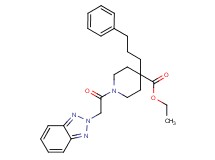ethyl 1-(2H-1,2,3-benzotriazol-2-ylacetyl)-4-(3-phenylpropyl)-4-piperidinecarboxylate
