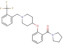 4-[2-(1-pyrrolidinylcarbonyl)phenoxy]-1-[2-(trifluoromethyl)benzyl]piperidine