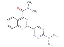 2-[2-(dimethylamino)pyrimidin-5-yl]-N,N-dimethylquinoline-4-carboxamide