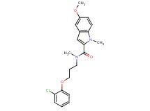 N-[3-(2-chlorophenoxy)propyl]-5-methoxy-N,1-dimethyl-1H-indole-2-carboxamide