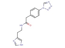 N-[2-(1H-imidazol-4-yl)ethyl]-2-[4-(1H-tetrazol-1-yl)phenyl]acetamide