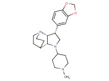 (3R*,3aR*,7aR*)-3-(1,3-benzodioxol-5-yl)-1-(1-methylpiperidin-4-yl)octahydro-4,7-ethanopyrrolo[3,2-b]pyridine