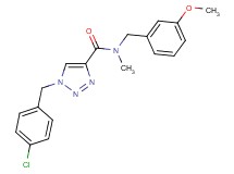 1-(4-chlorobenzyl)-N-(3-methoxybenzyl)-N-methyl-1H-1,2,3-triazole-4-carboxamide