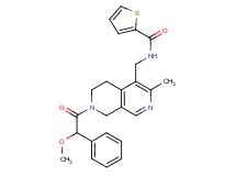 N-({7-[methoxy(phenyl)acetyl]-3-methyl-5,6,7,8-tetrahydro-2,7-naphthyridin-4-yl}methyl)-2-thiophenecarboxamide