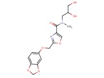 2-[(1,3-benzodioxol-5-yloxy)methyl]-N-(2,3-dihydroxypropyl)-N-methyl-1,3-oxazole-4-carboxamide
