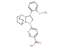 1-{6-[(3R*,3aR*,7aR*)-3-(2-methoxyphenyl)hexahydro-4,7-ethanopyrrolo[3,2-b]pyridin-1(2H)-yl]pyridin-3-yl}ethanone