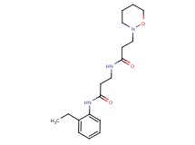 N-{3-[(2-ethylphenyl)amino]-3-oxopropyl}-3-(1,2-oxazinan-2-yl)propanamide