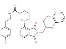 1-[2-(2,3-dihydro-1,4-benzodioxin-2-ylmethyl)-1,3-dioxo-2,3-dihydro-1H-isoindol-4-yl]-N-[2-(4-fluorophenyl)ethyl]-3-piperidinecarboxamide