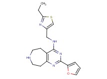 N-[(2-ethyl-1,3-thiazol-4-yl)methyl]-2-(2-furyl)-6,7,8,9-tetrahydro-5H-pyrimido[4,5-d]azepin-4-amine