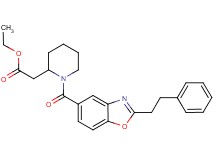 ethyl (1-{[2-(2-phenylethyl)-1,3-benzoxazol-5-yl]carbonyl}-2-piperidinyl)acetate