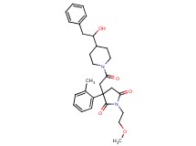 3-{2-[4-(1-hydroxy-2-phenylethyl)-1-piperidinyl]-2-oxoethyl}-1-(2-methoxyethyl)-3-(2-methylphenyl)-2,5-pyrrolidinedione