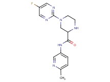 4-(5-fluoro-2-pyrimidinyl)-N-(6-methyl-3-pyridinyl)-2-piperazinecarboxamide