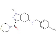 1-methyl-N-(4-methylbenzyl)-3-(4-thiomorpholinylcarbonyl)-4,5,6,7-tetrahydro-1H-indazol-5-amine