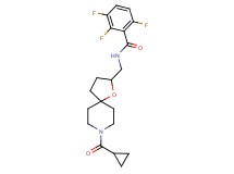N-{[8-(cyclopropylcarbonyl)-1-oxa-8-azaspiro[4.5]dec-2-yl]methyl}-2,3,6-trifluorobenzamide