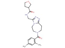 N-{[7-(2,4-dimethylbenzoyl)-6,7,8,9-tetrahydro-5H-[1,2,4]triazolo[4,3-d][1,4]diazepin-3-yl]methyl}tetrahydro-3-furancarboxamide