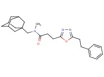 N-(1-adamantylmethyl)-N-methyl-3-[5-(2-phenylethyl)-1,3,4-oxadiazol-2-yl]propanamide